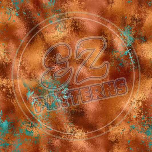 Turquoise Copper 016 Printed Pattern Vinyl