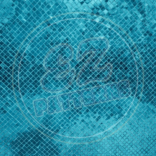 Turquoise Foil 002 Printed Pattern Vinyl