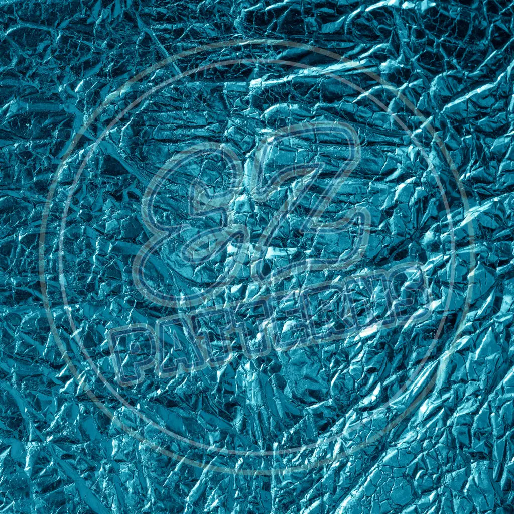 Turquoise Foil 009 Printed Pattern Vinyl
